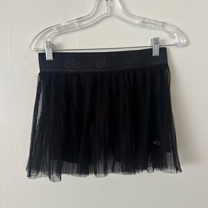 Alo Black tulle skirt
